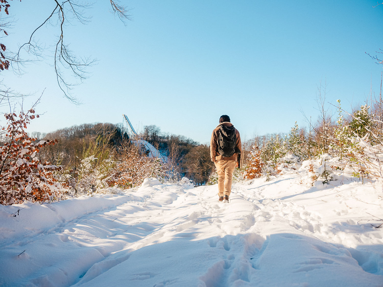 Meinhardus-Mattenschanzen in Meinerzhagen im Winter