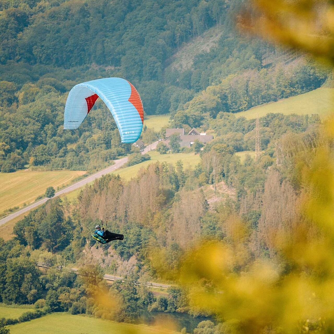Gleitschirmfliegen im Aero Club Altena Hegenscheid im Märkischen Sauerland