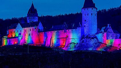 Glanzlicht auf der Burg Altena im Märkischen Sauerland
