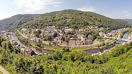 Ausblick vom Balkon der Burg Altena 
