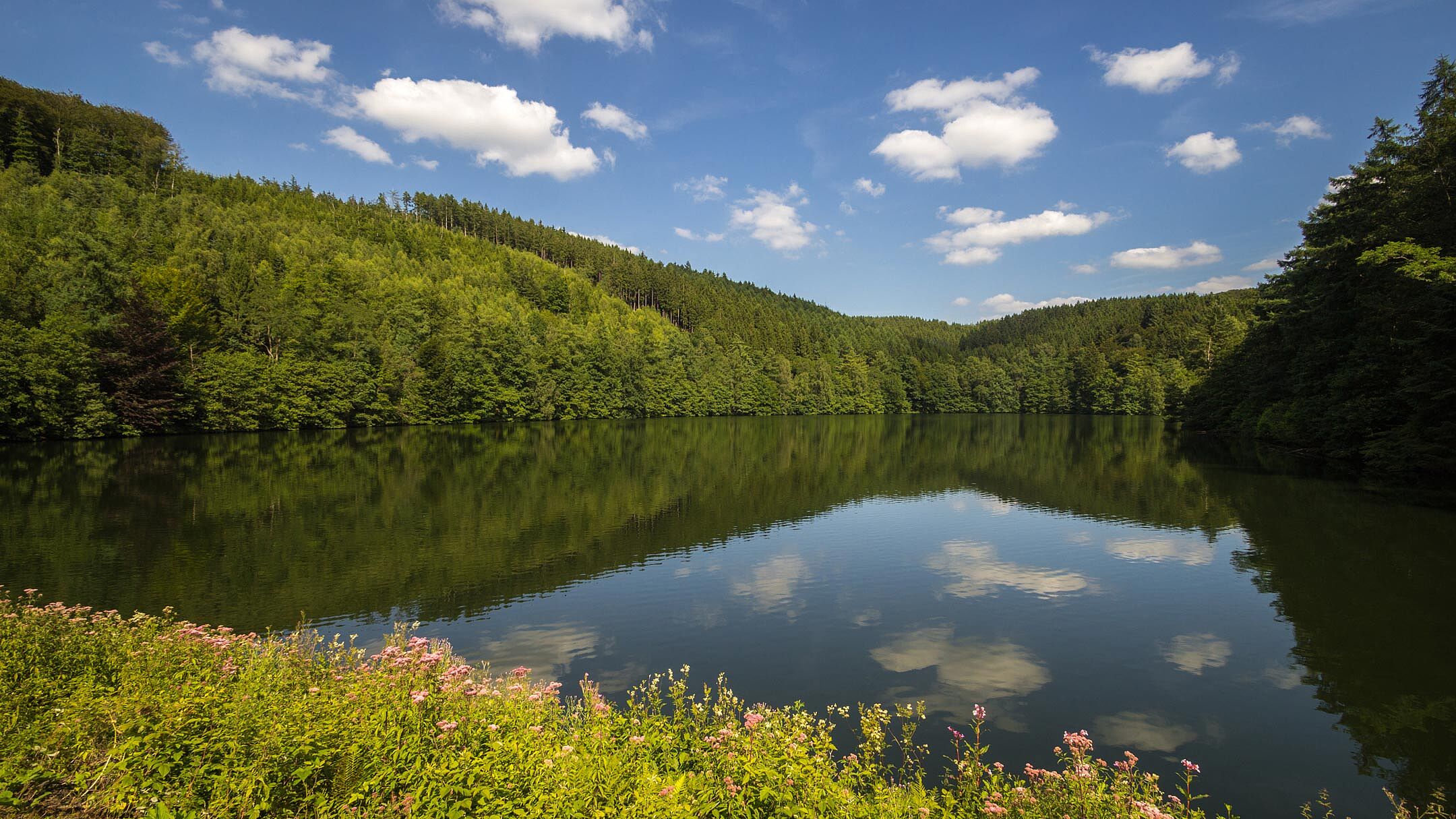 Blick auf die Versetalsperre in Lüdenscheid 