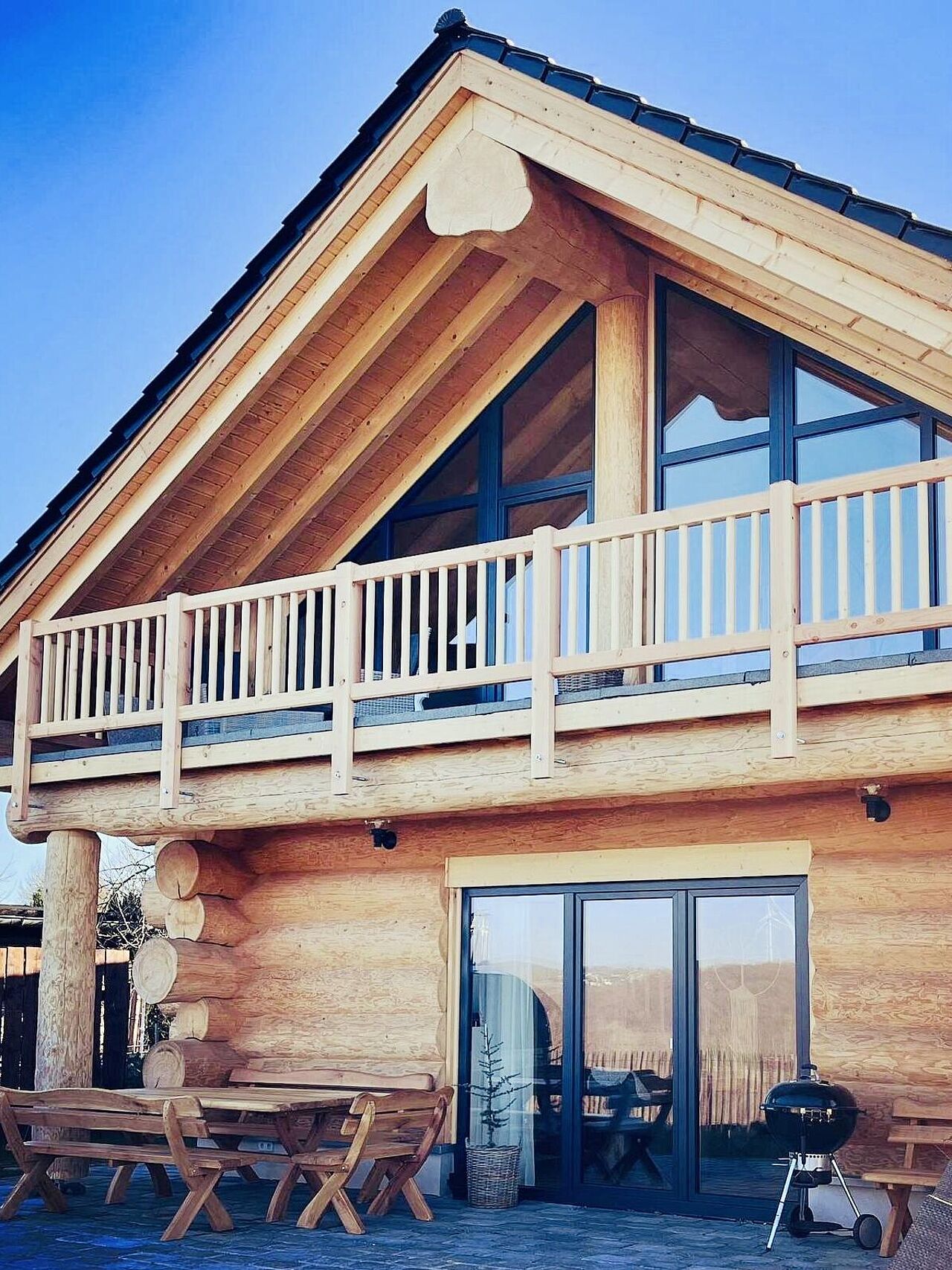 Das Wiesenchalet in Everinghausen besticht durch natürliche Materialien