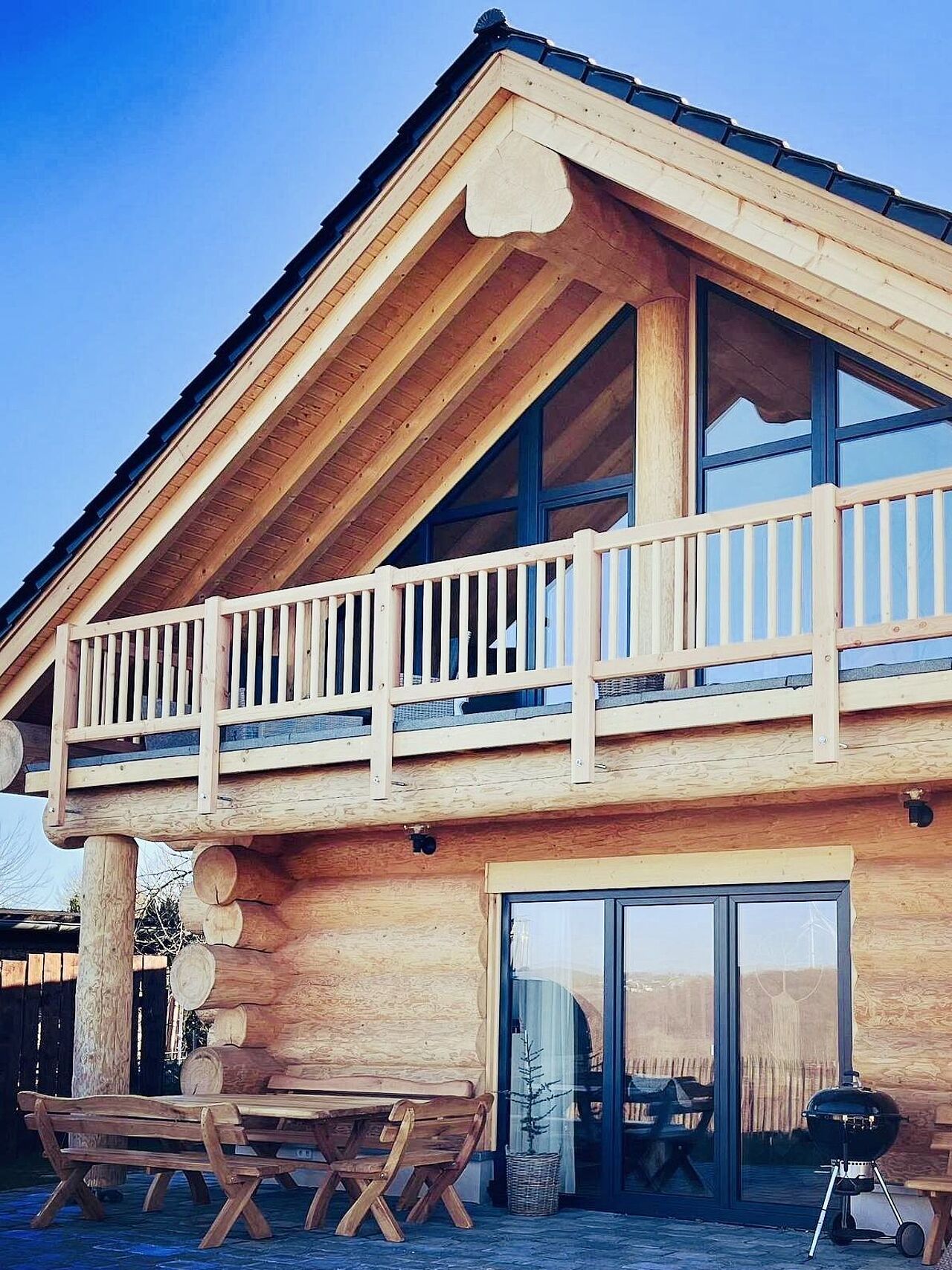 Das Wiesenchalet in Everinghausen besticht durch natürliche Materialien