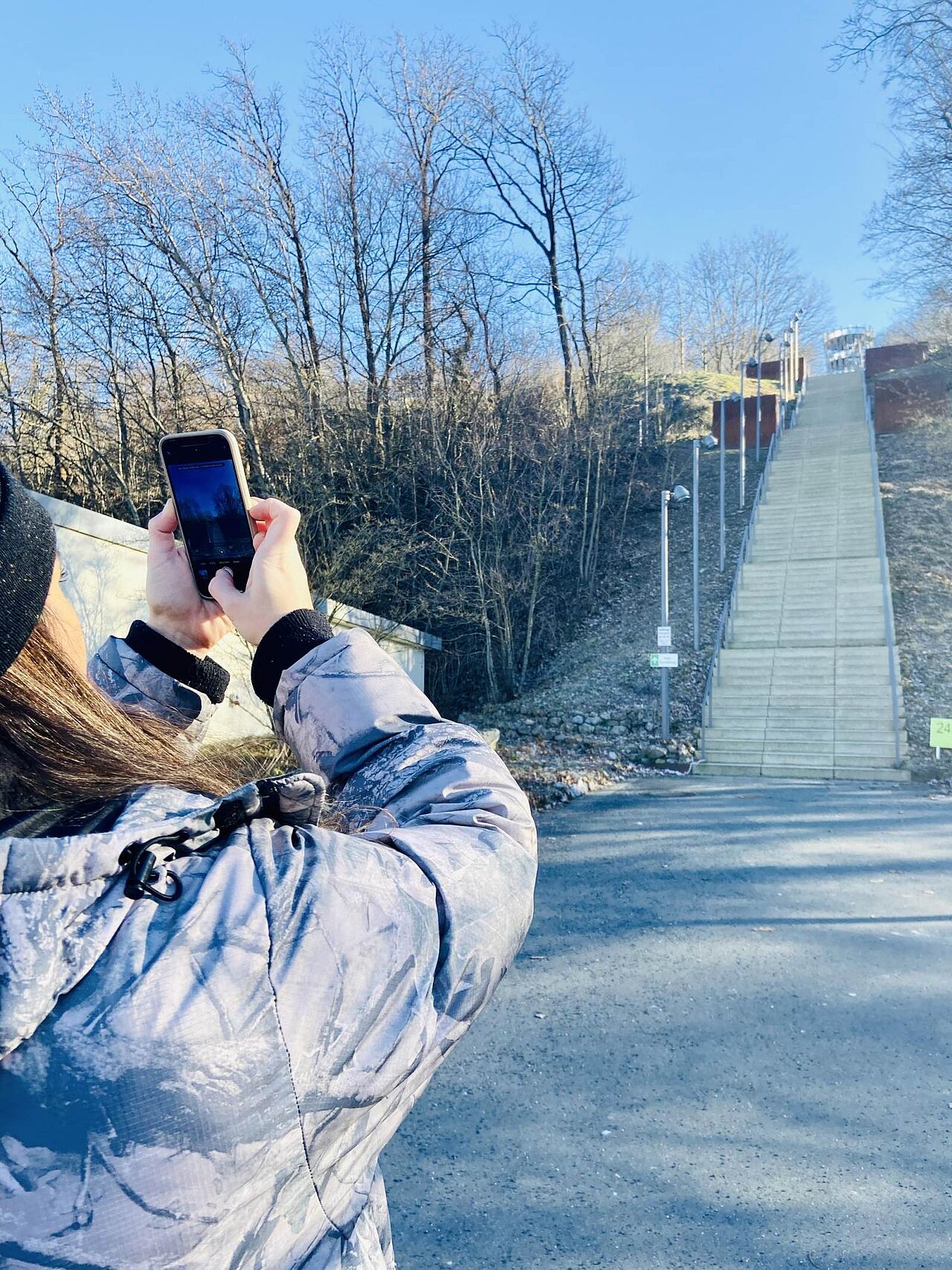 Auch von hier unten macht der Jübergturm eine gute Figur