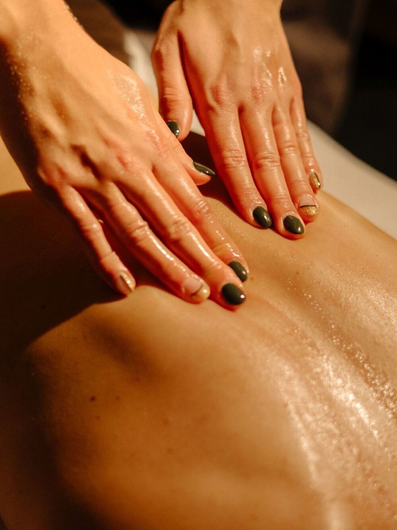 Eine entspannende Massage darf hier nicht fehlen