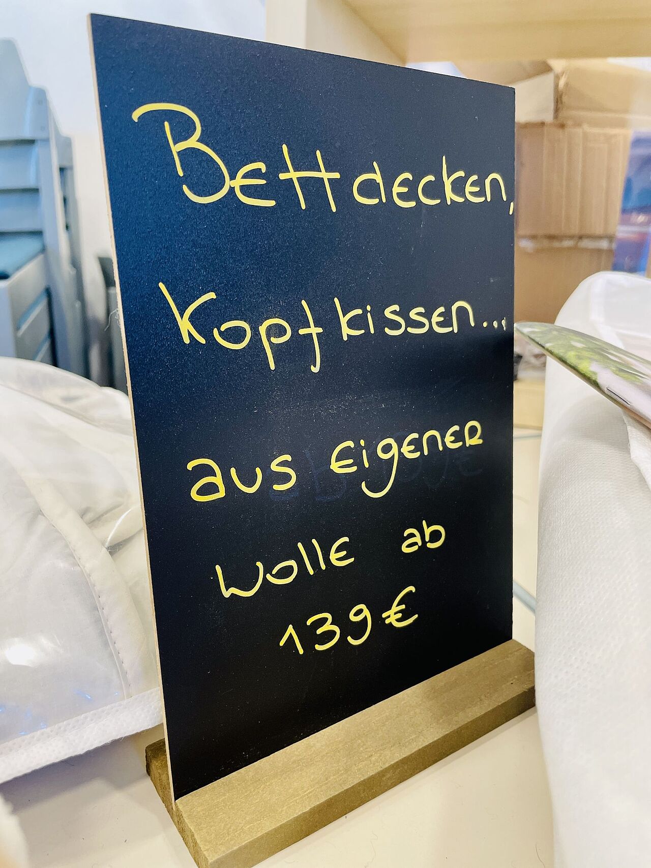 Die Wolle stammt von den hauseigenen Alpakas