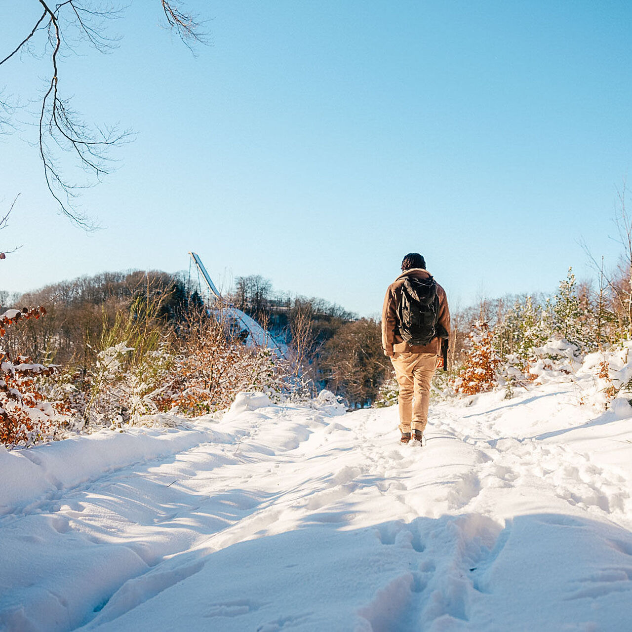 Meinhardus-Mattenschanzen in Meinerzhagen im Winter