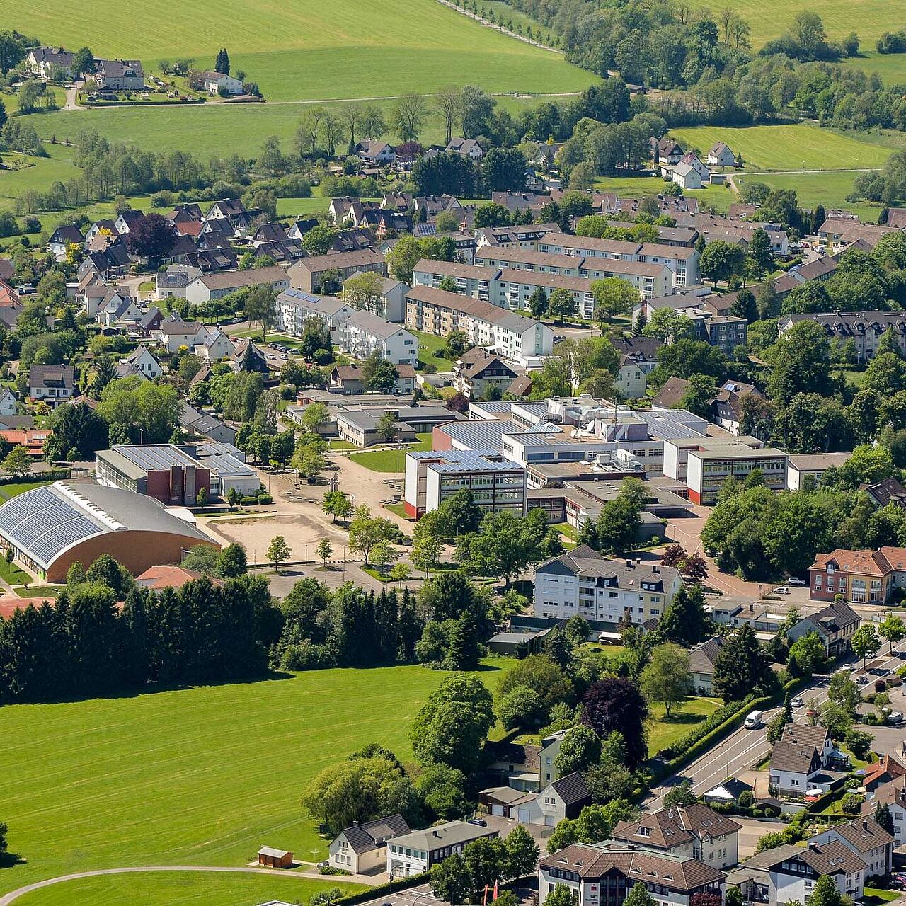 Luftbild von Kierspe im Märkischen Sauerland